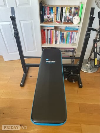 Folding weights bench