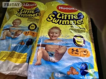 Huggies swim. Nappies No 5-6 (24-25lbs)