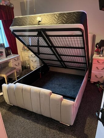 Double size storage bed and mattress OPT