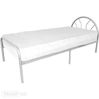 SINGLE - SYDNEY SILVER METAL BEDFRAME