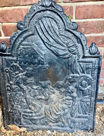 Cast Iron Fireback 