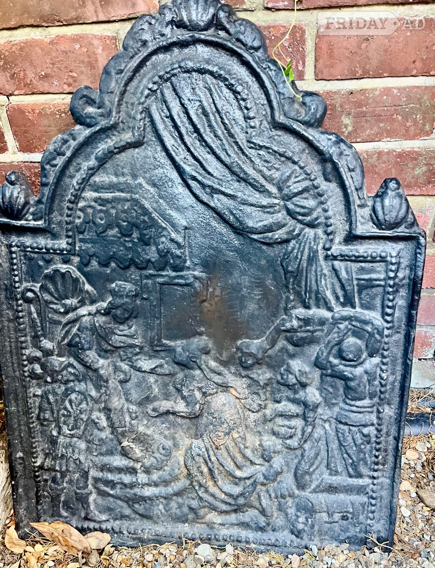 Cast Iron Fireback  in Eastbourne