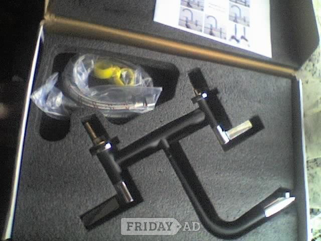 Black Kitchen Sink Mixer Tap Dual Lever with 360 Aerator - NEW in Waterlooville