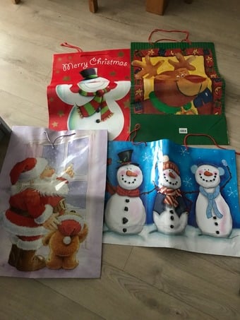 Very large Christmas bags good condition