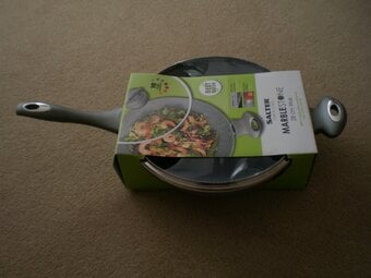 Salter Marblestone 28cm WOK with Lid