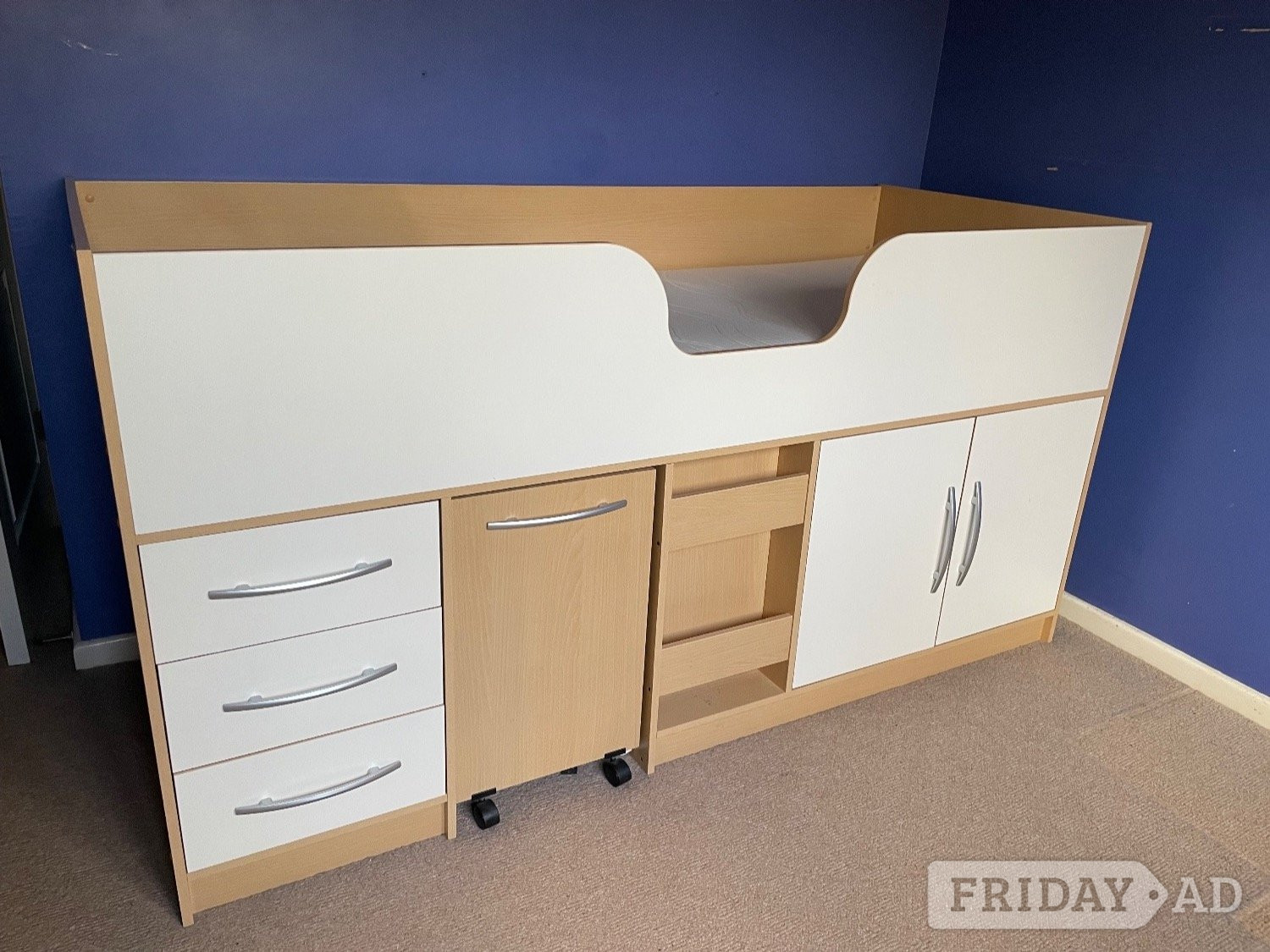 Cabin bed with mattress in Peterborough
