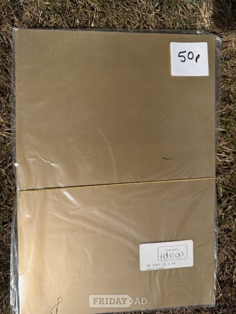Gold coloured A4 craft card. Only 50p