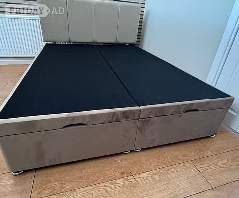 KING -END LIFT DIVAN OTTOMAN WITH 24 INCH DESIGN HEADBOARD