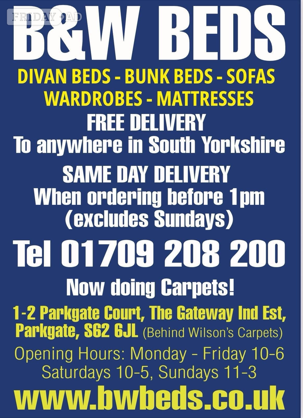KING -END LIFT DIVAN OTTOMAN WITH 24 INCH DESIGN HEADBOARD - Furniture in Rotherham