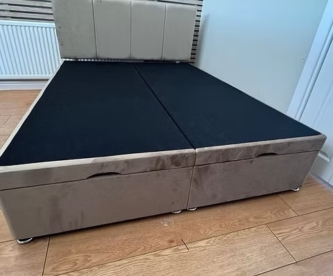 KING -END LIFT DIVAN OTTOMAN WITH 24 INCH DESIGN HEADBOARD