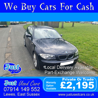 BMW 1 Series 2.0 120D M Sport (Manual Diesel) 07 Reg 2007, 86,211