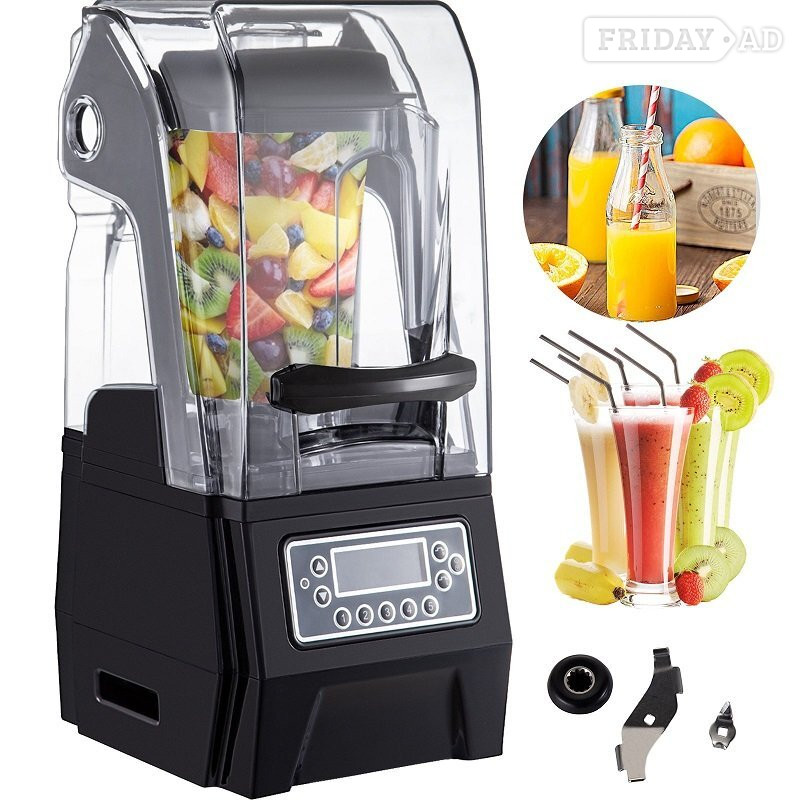 SMOOTHIE BLENDER COUNTERTOP SILENT BLENDER WITH SOUND SHIELD