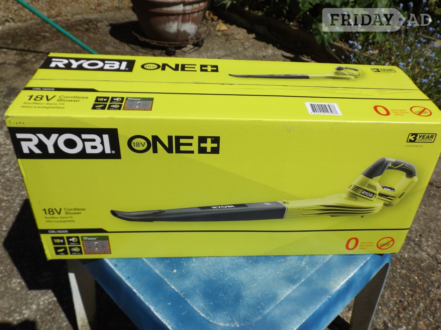 Ryobi 18v Blower in Bexhill-On-Sea
