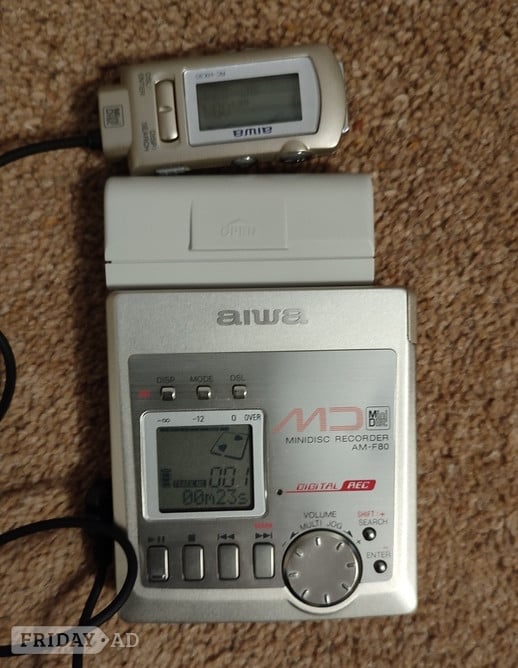 AIWA AM-F80 Minidisc Player / Recorder  - Tv, Audio & Cameras in Peterborough