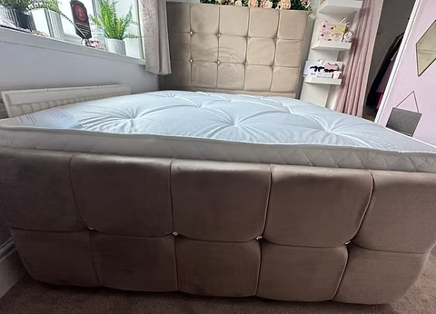 Single - CUBA DELUXE OTTOMAN DIVAN - choice of colours /fabrics