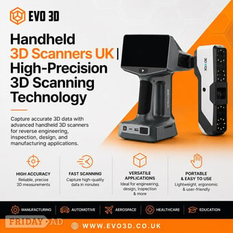 Handheld 3D Scanners UK | High-Precision 3D Scanning Technology
