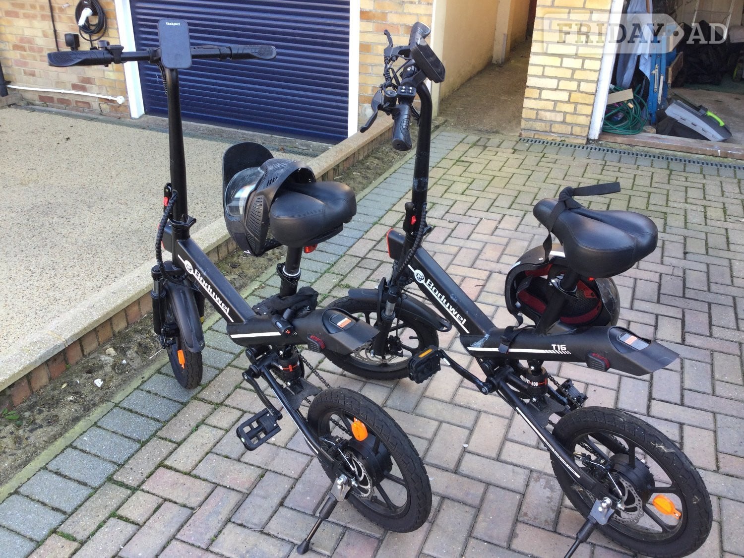Two separate hardly used Ebikes, greatly reduced to make space
