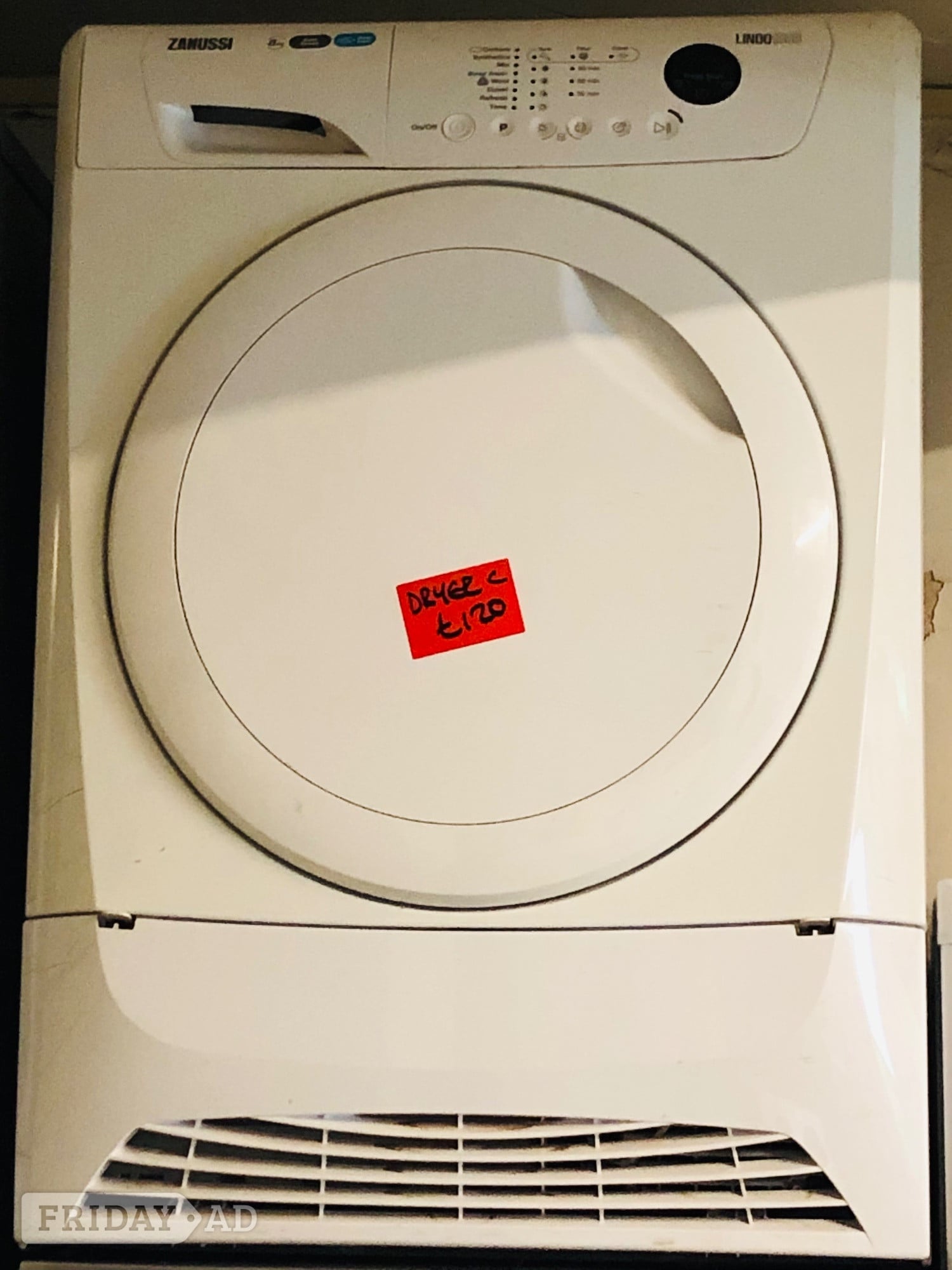 Zanussi 8KG load condenser tumble dryer in excellent condition  in Wellingborough