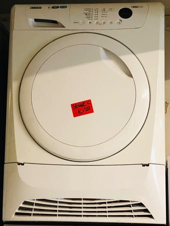 Zanussi 8KG load condenser tumble dryer in excellent condition 