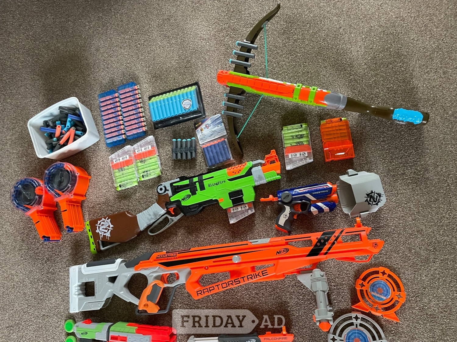Peterborough Nerf Guns and various accessories 