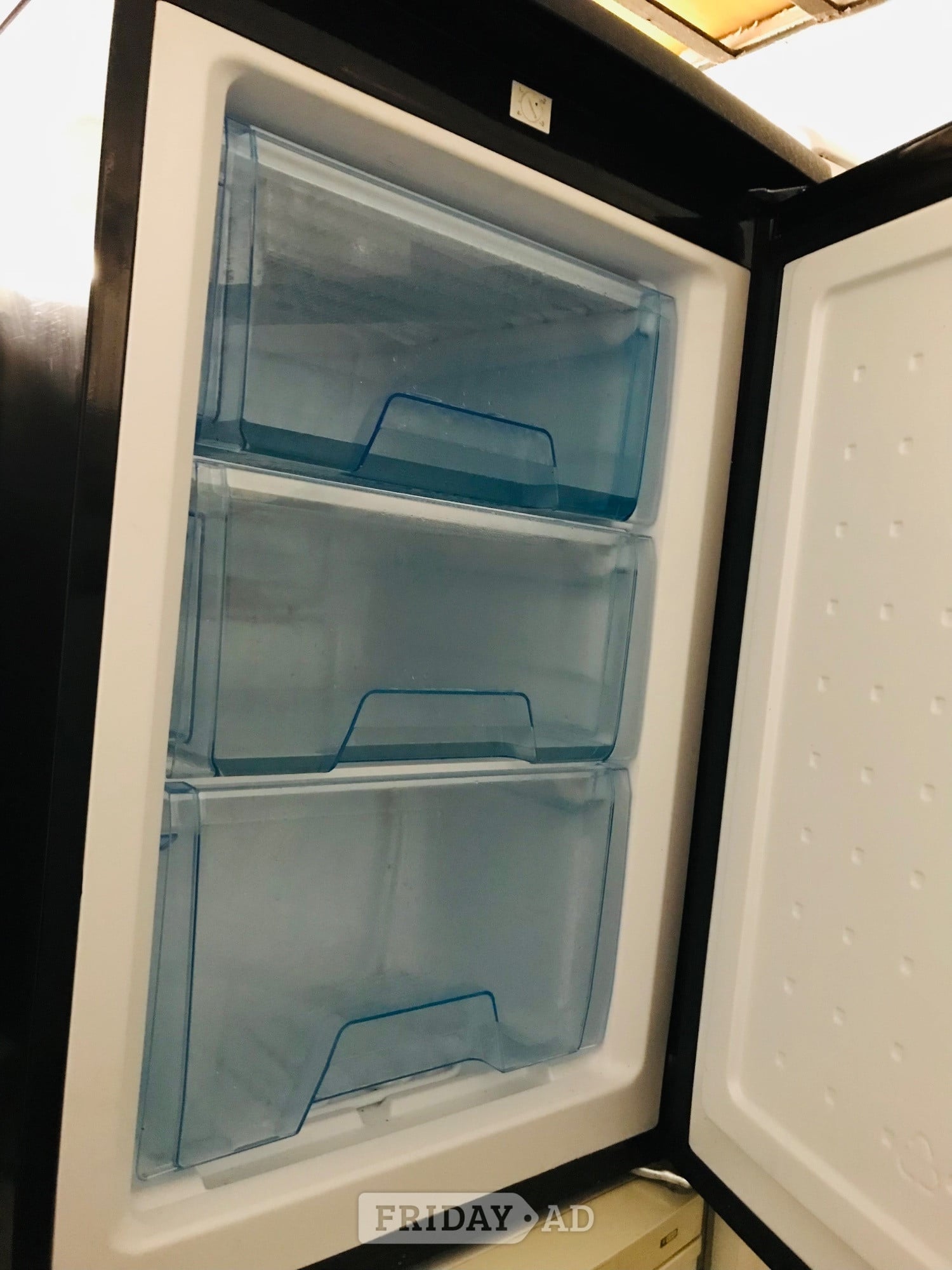 Beko black under counter freezer 