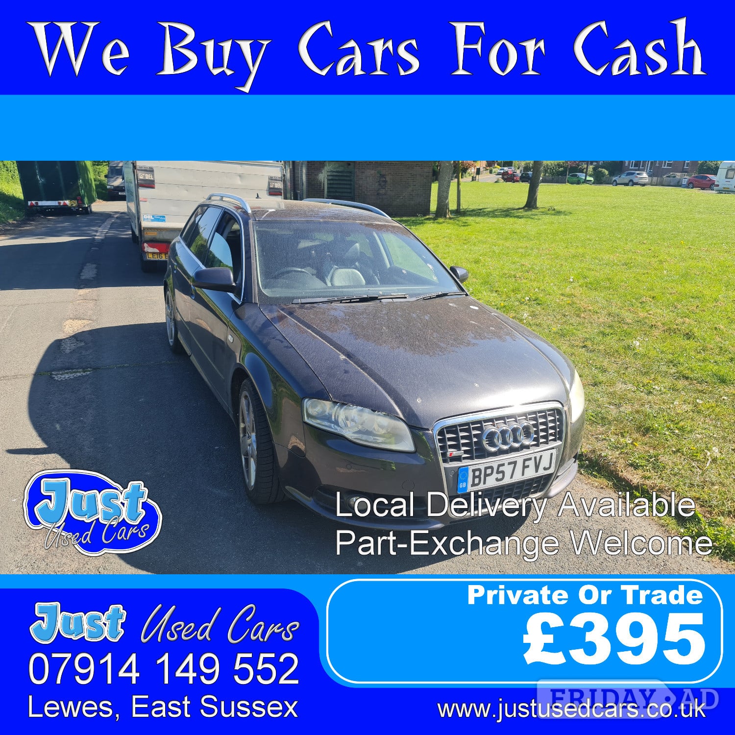 Audi A4 2.0 Avant S Line TDI (Automatic Diesel) 57 Reg 2008 in Lewes
