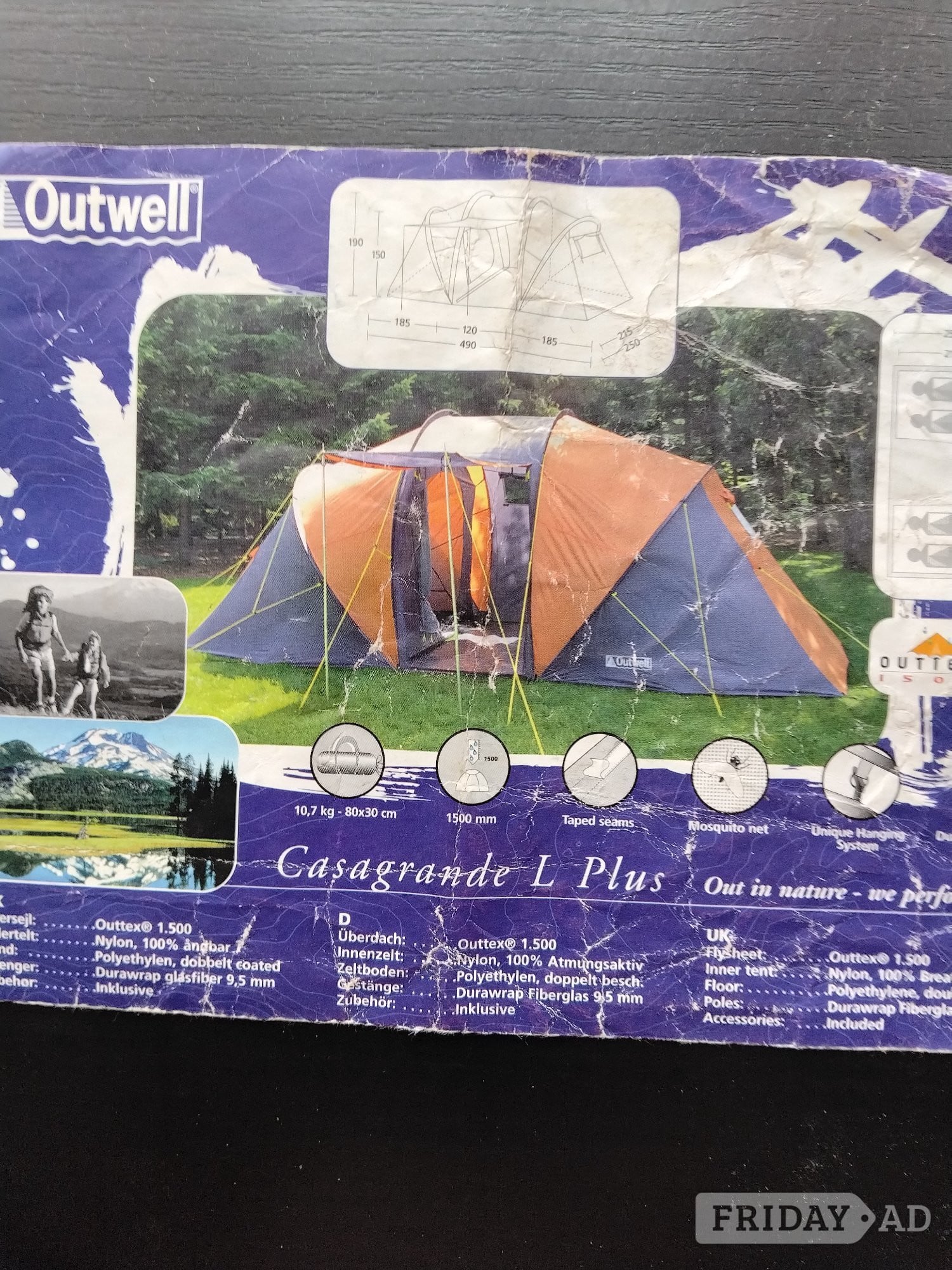 An Outwell Casagrande L plus tent