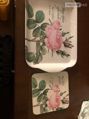 Cup of tea tray and place mat