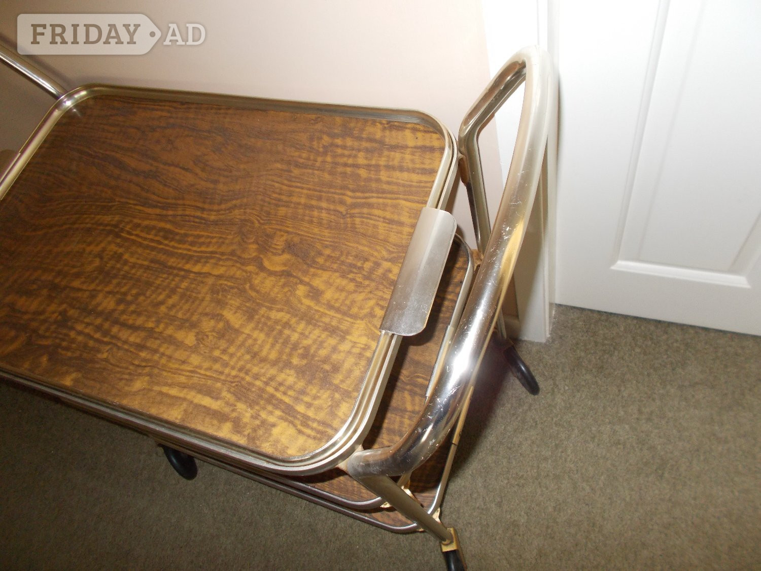 Retro hostess / tea trolley on wheels.