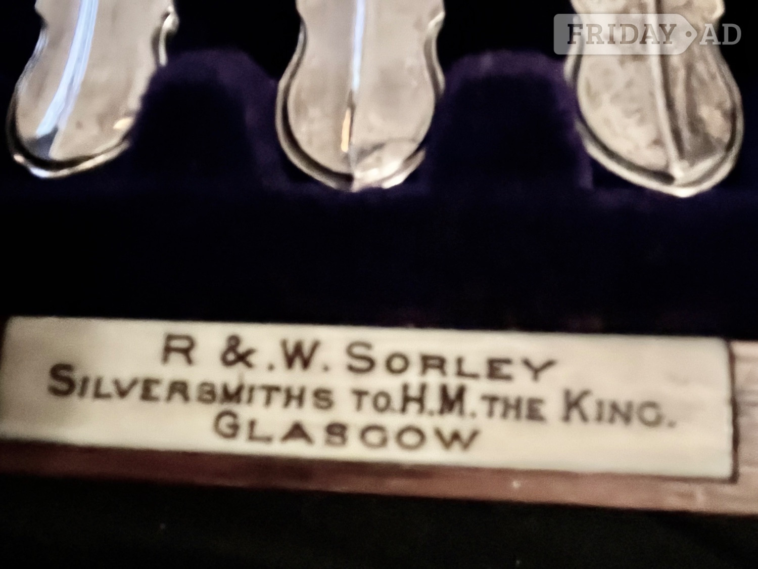 Boxed Silver Flatware Cutlery by W & R Sorley 