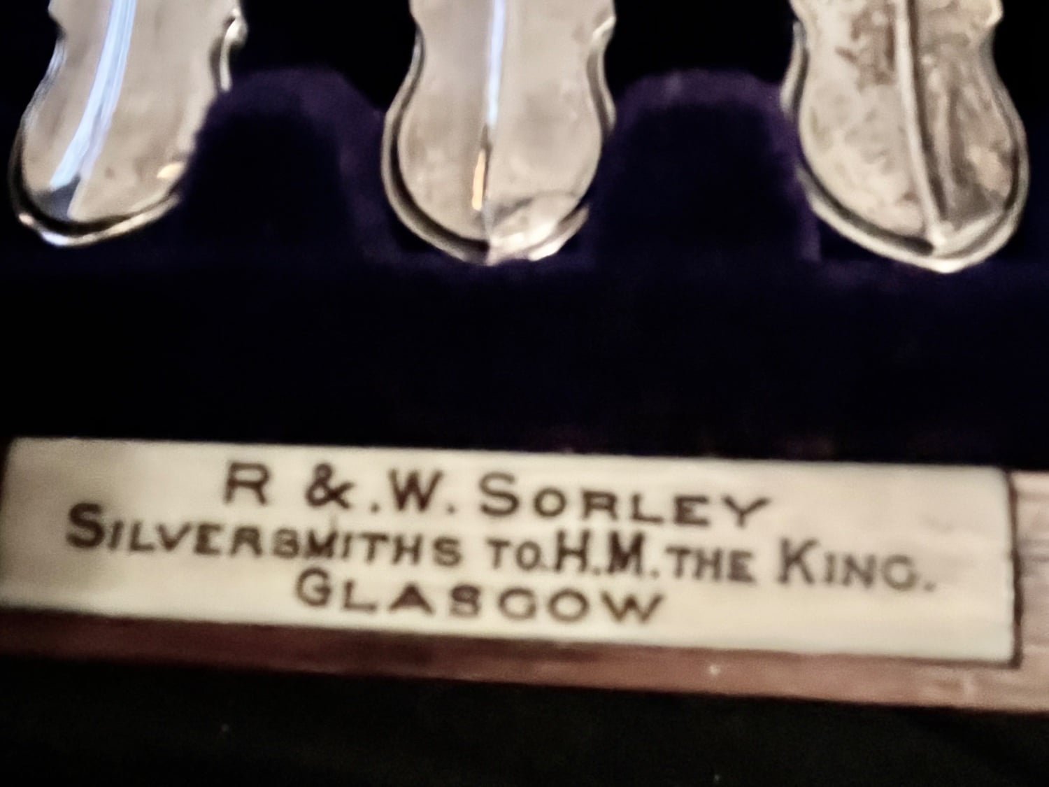 Boxed Silver Flatware Cutlery by W & R Sorley 
