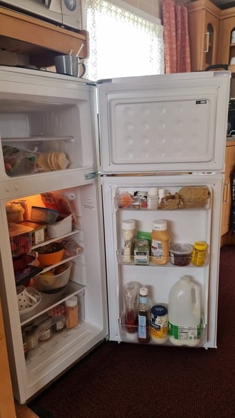 Small space fridge freezer