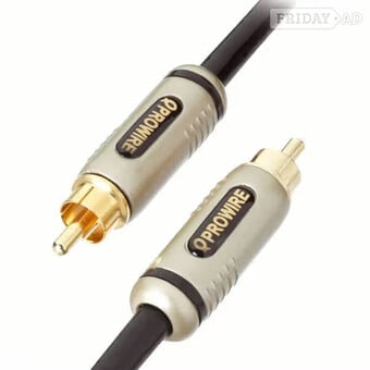 Prowire Teflex RCA hifi interconnects.