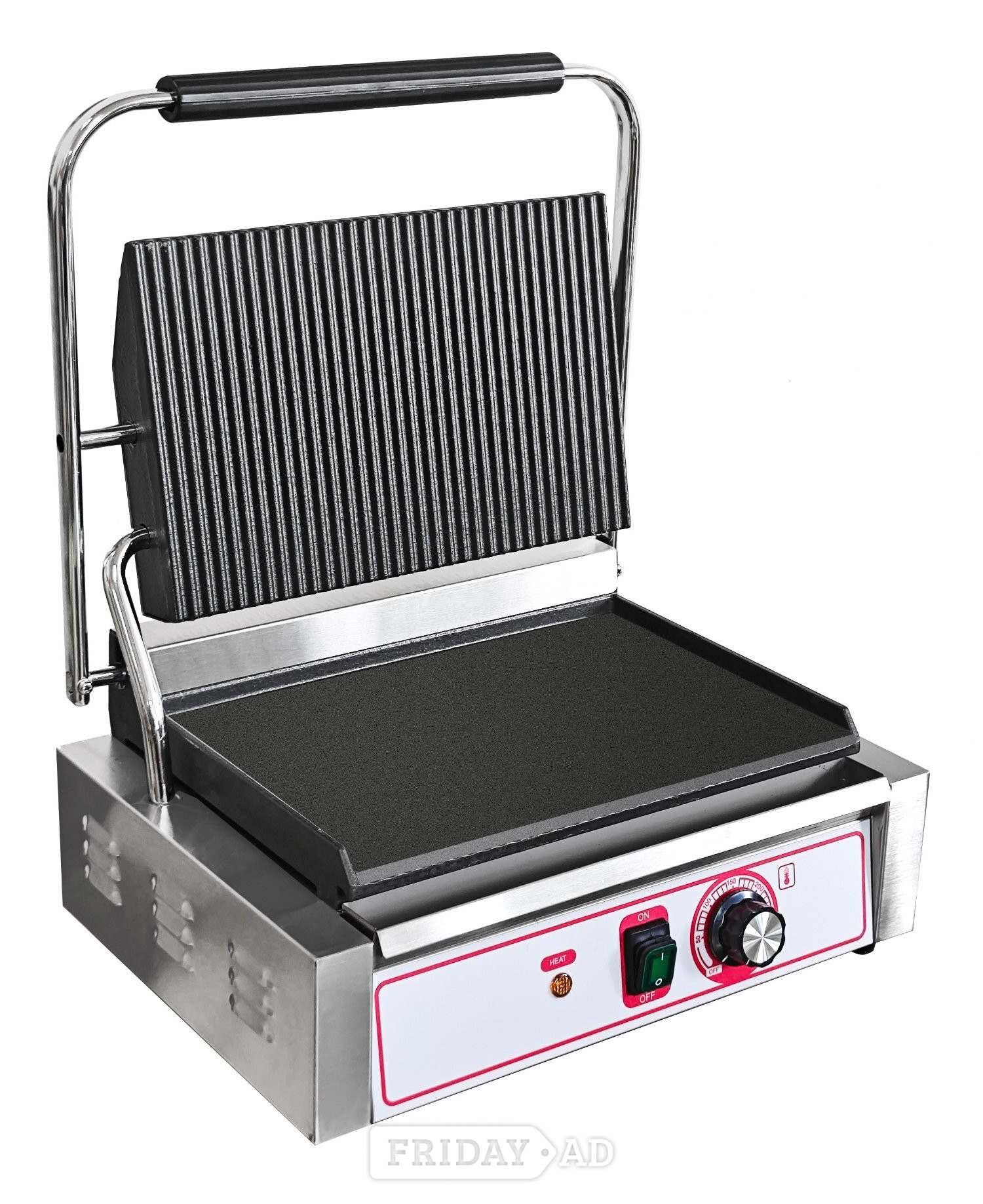 SINGLE COMMERCIAL ELECTRIC PANINI GRILL SANDWICH MAKER MACHINE