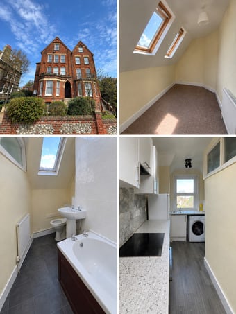 Flat share Eastbourne right next to station and town.