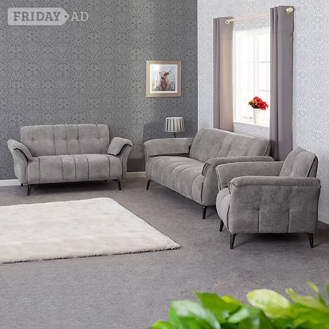 Rotherham Amalfi 3&2&1 Seater Sofas in Grey