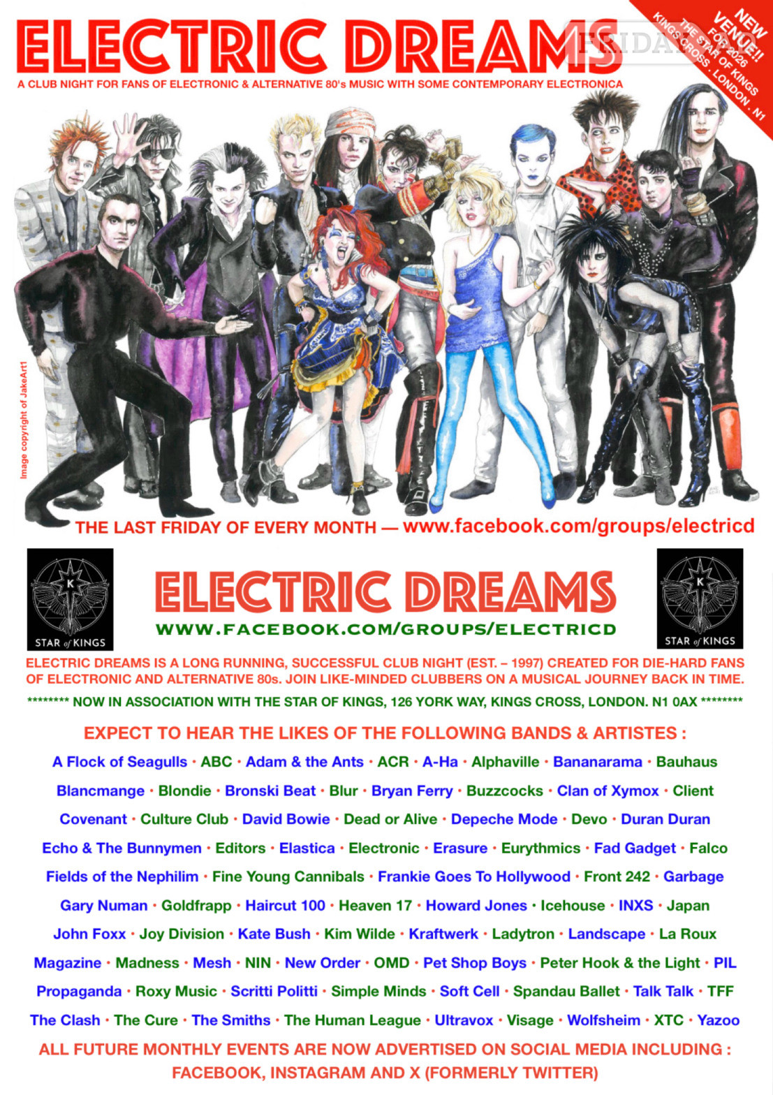ELECTRIC DREAMS (80s electronic/alternative club) in London