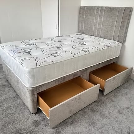 Rotherham LYON MEMORY MATTRESS WITH DIVAN BASE WITH 2 DRAWERS - DOUBLE
