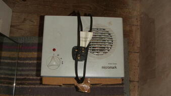 Fan Heater - for the cold evenings!