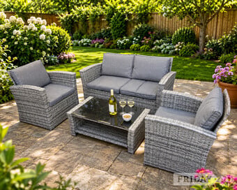 Rattan Garden 2+1+1 Sofa Set 