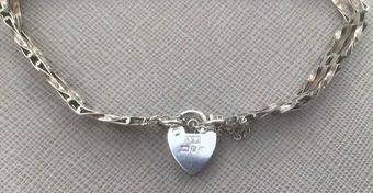 Sterling silver gate bracelet