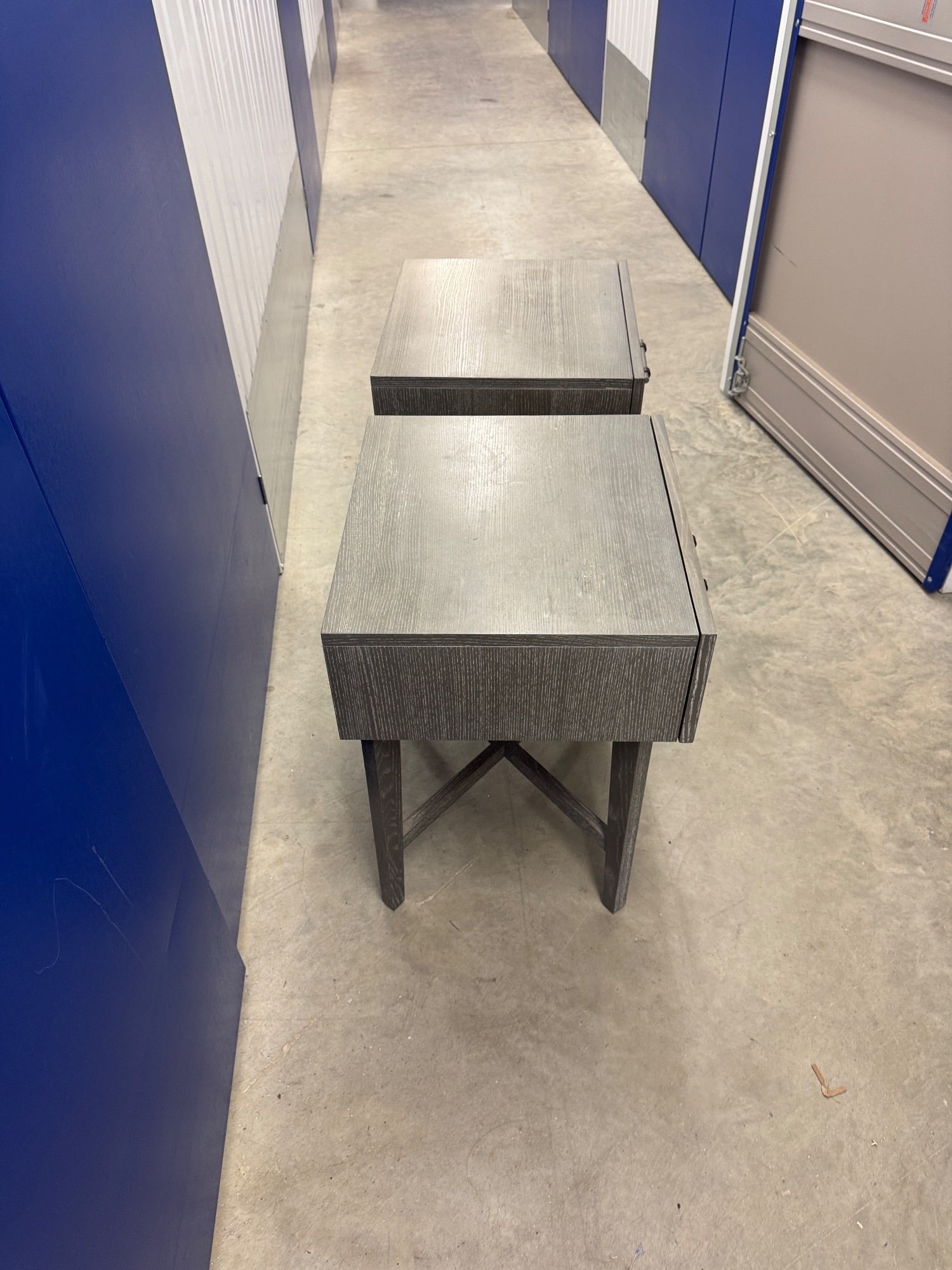 London West Elm Bedside Table Pair