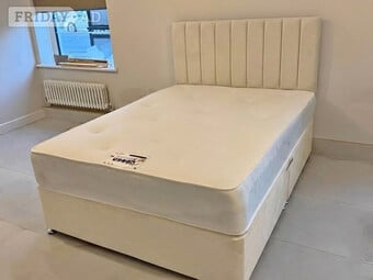 Double Bed with mattress & headboard 