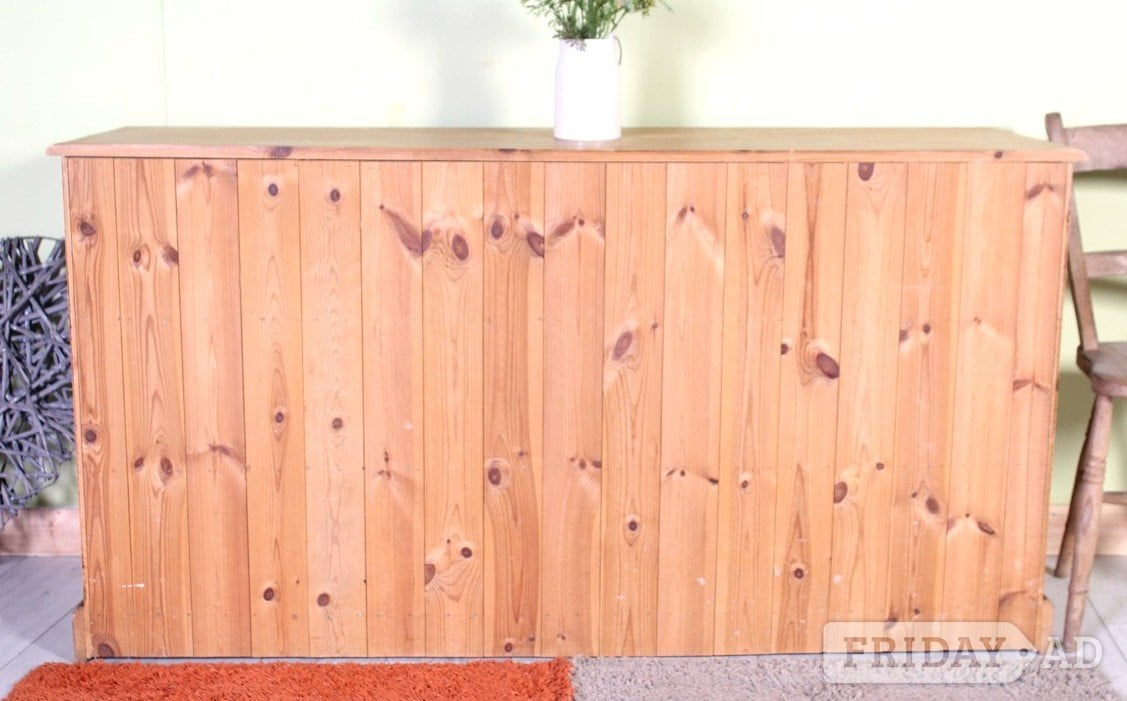 UK Delivery - Large Farmhouse Pine Chest Of Drawers Rustic With B - Furniture in Hailsham