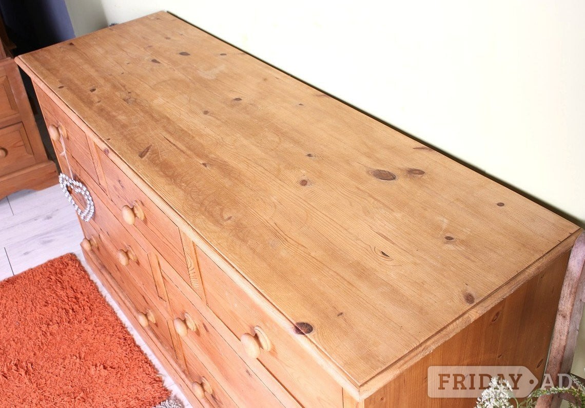 UK Delivery - Large Farmhouse Pine Chest Of Drawers Rustic With B - Furniture