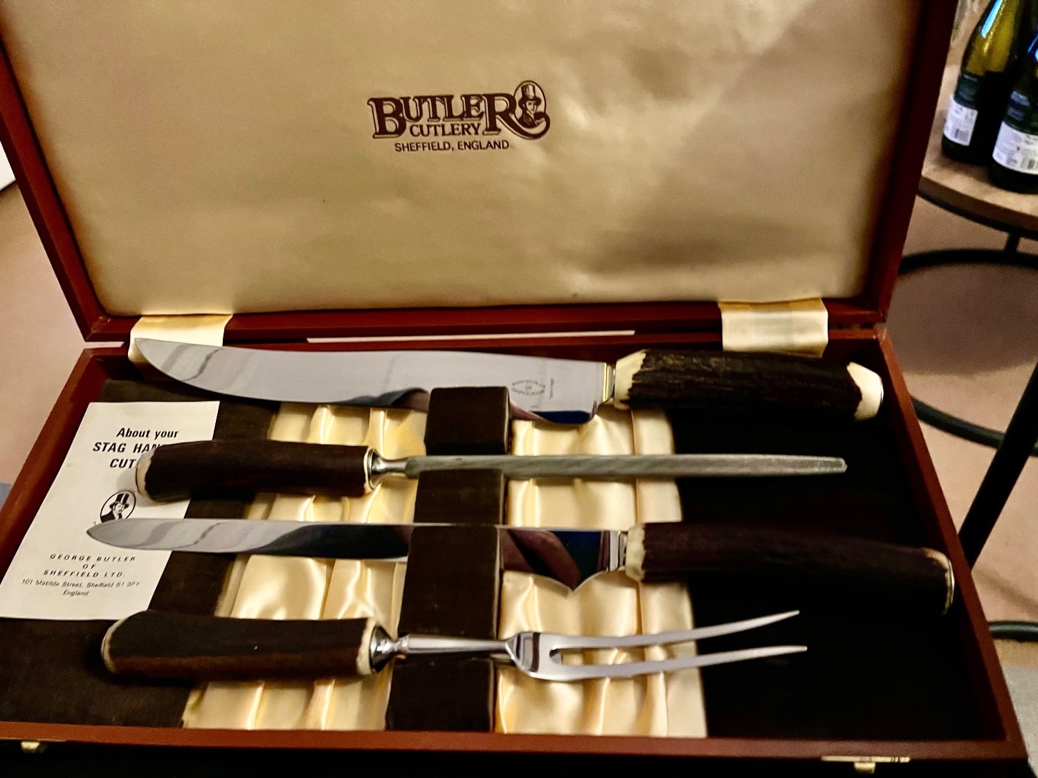 Eastbourne Carving Set by G Butler of Sheffield (NEW)