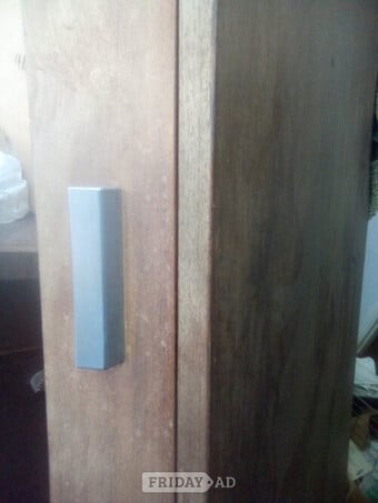 Desk wooden metal legs