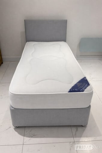 Single bed with mattress & optional storage