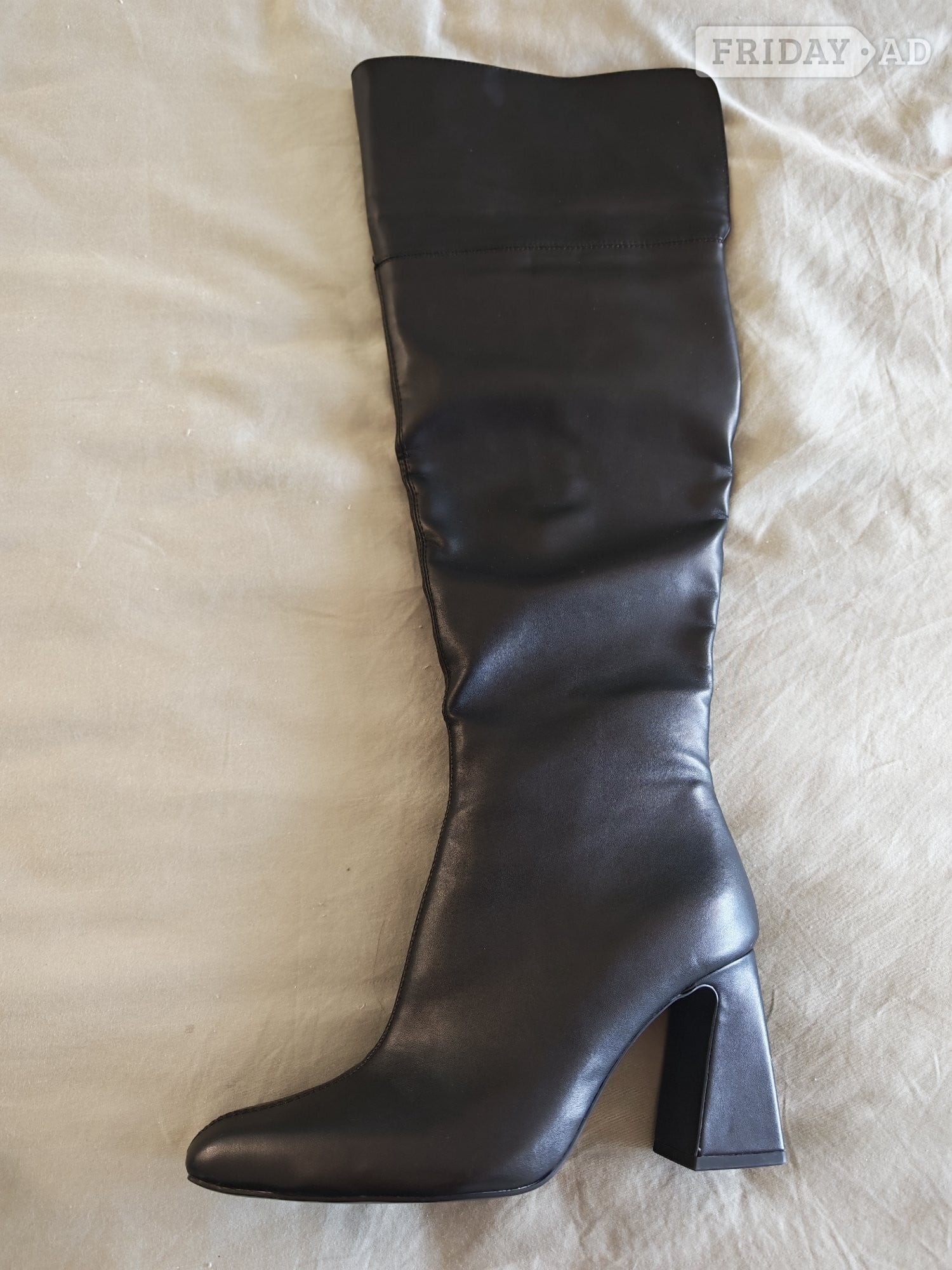Zara Womens Over The Knee High Boots - Black - Clothing, Footwear & Accessories in Horley