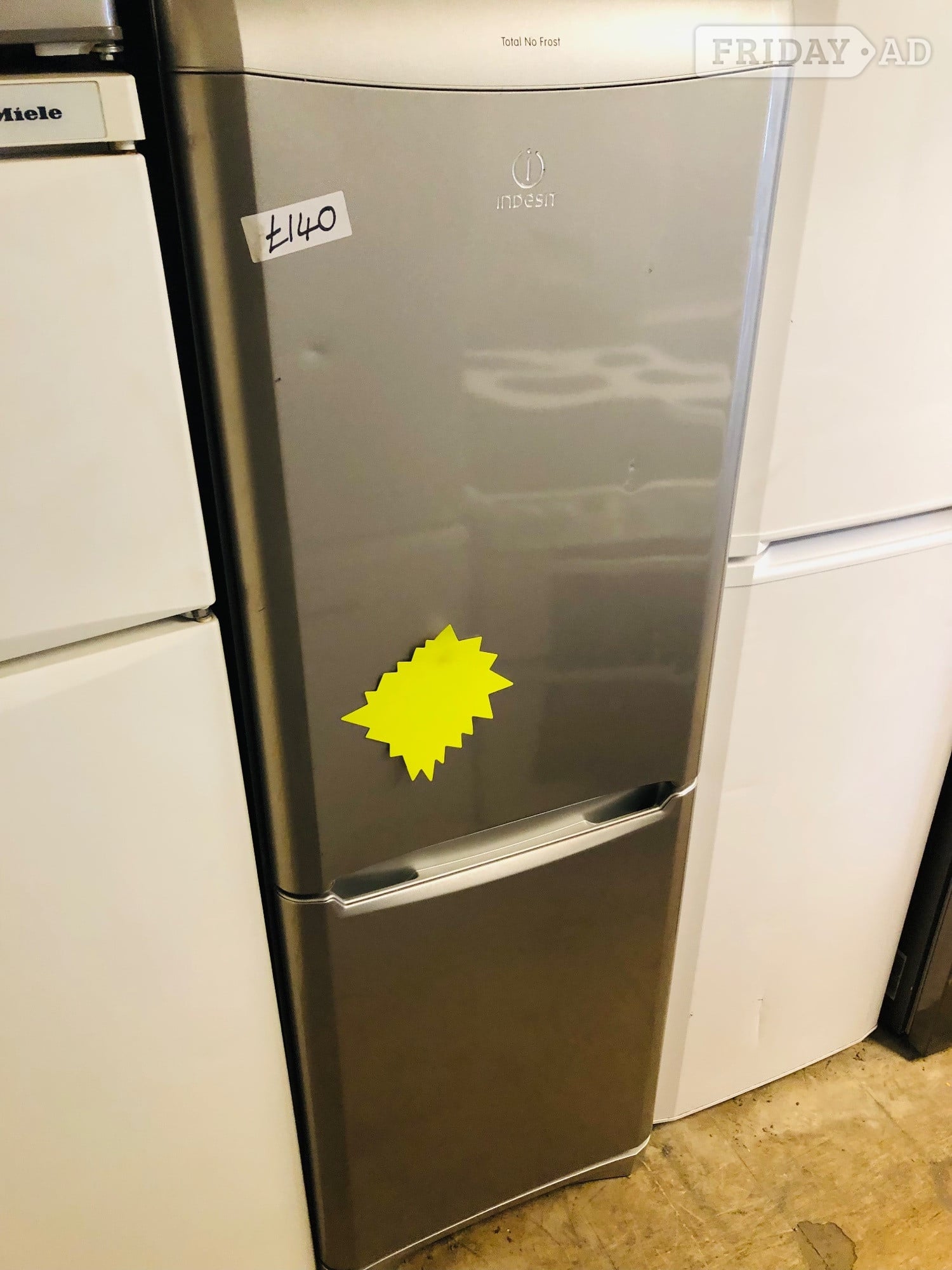 Indesit total no frost fridge freezer silver colour  in Bicester
